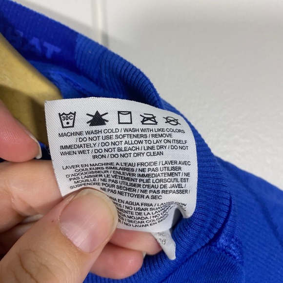 Nike Pro Combat Dri Fit MLB Baseball Base Layer Long Sleeve Blue Men's L - Picture 7 of 15